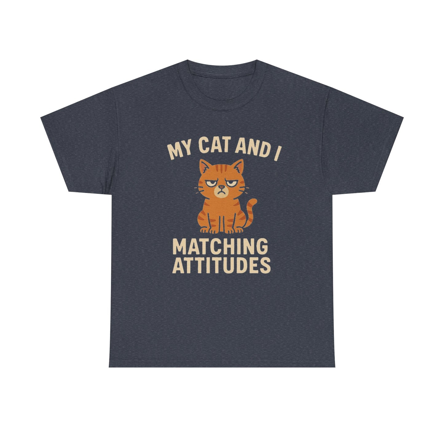 Funny Cat Matching Attitudes Tee