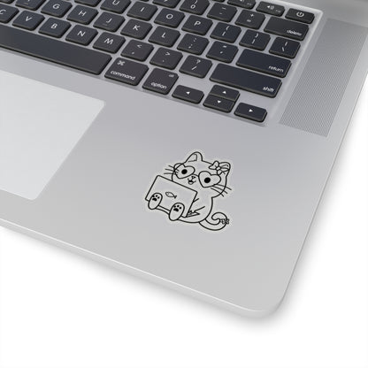 Nerd Cat Girl - Kiss-Cut Stickers