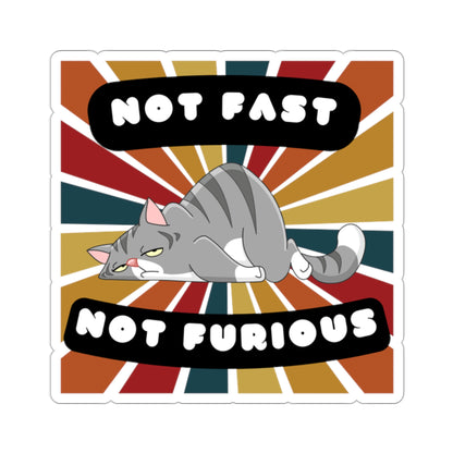 Not Fast Not Furious Sticker