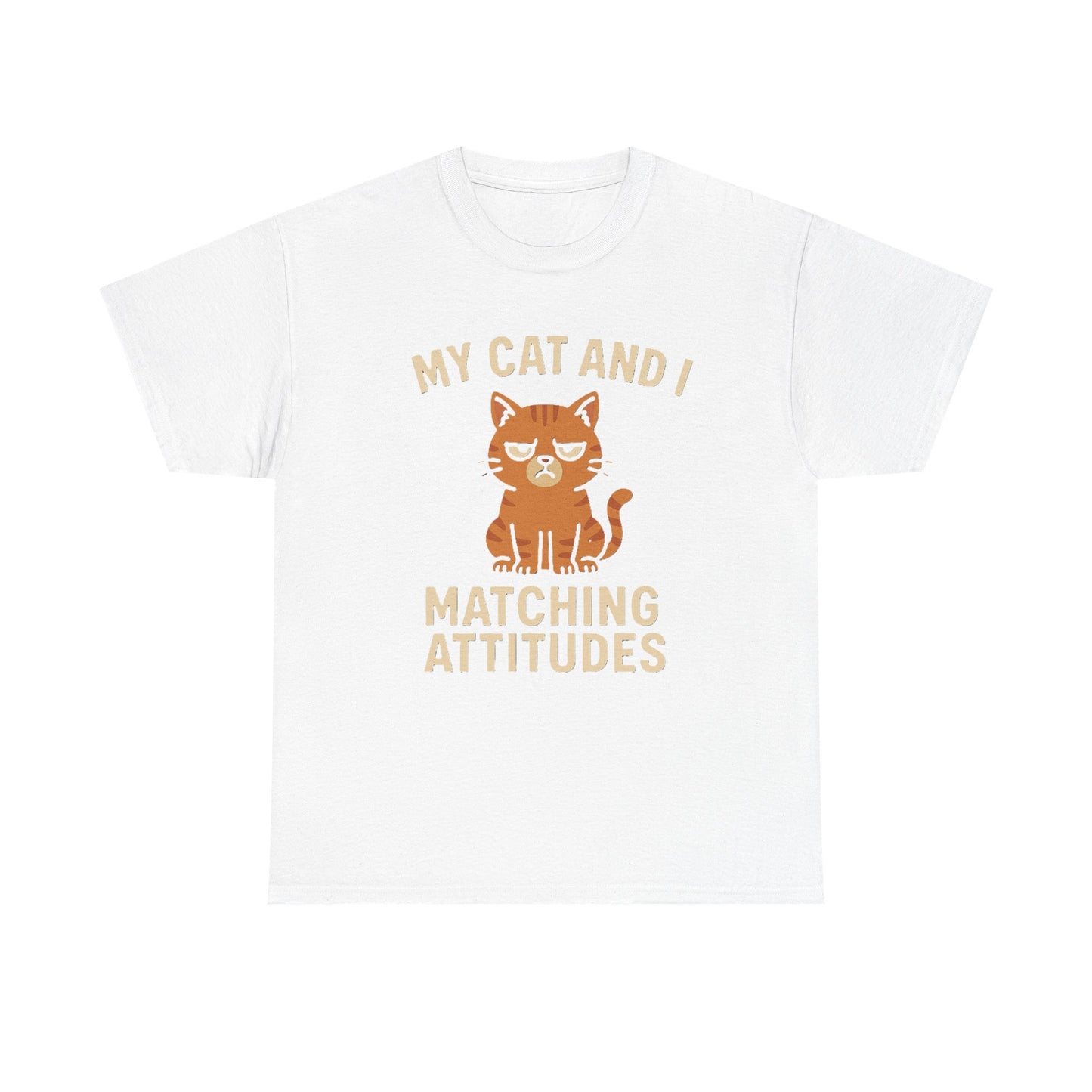 Funny Cat Matching Attitudes Tee