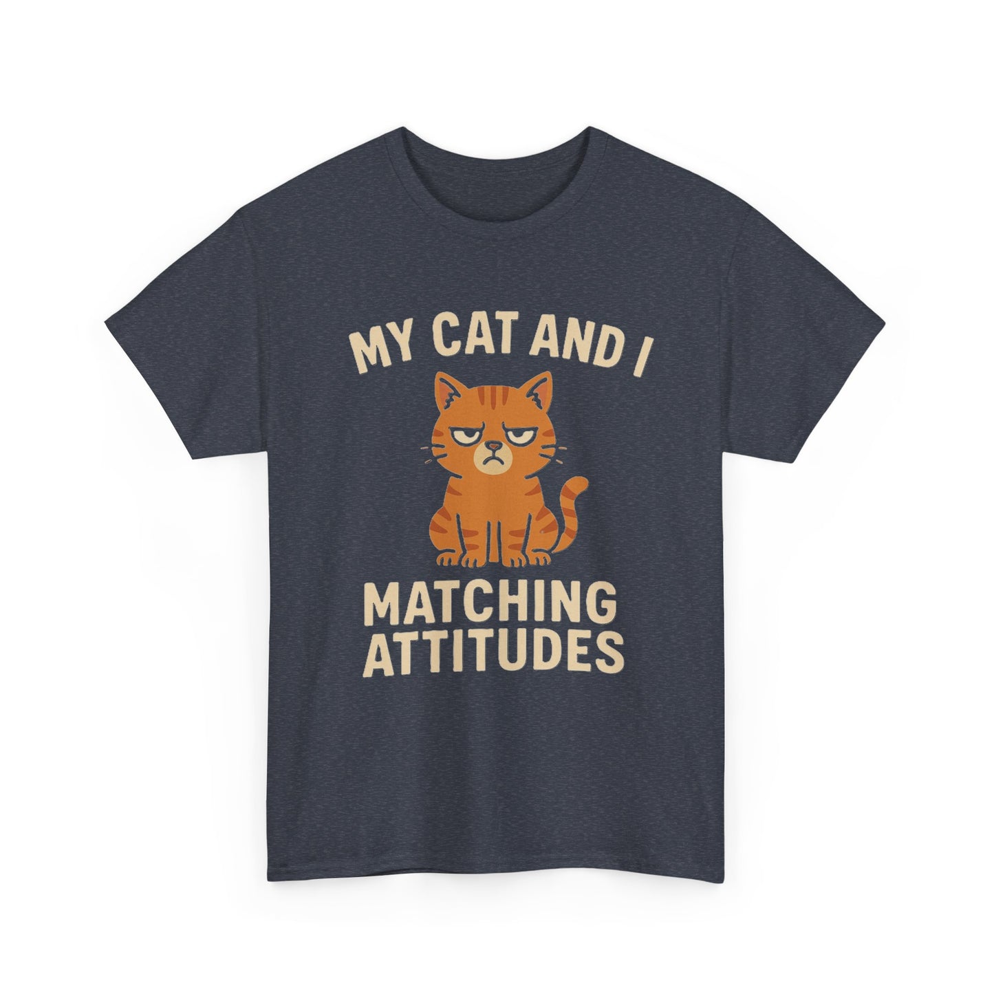 Funny Cat Matching Attitudes Tee