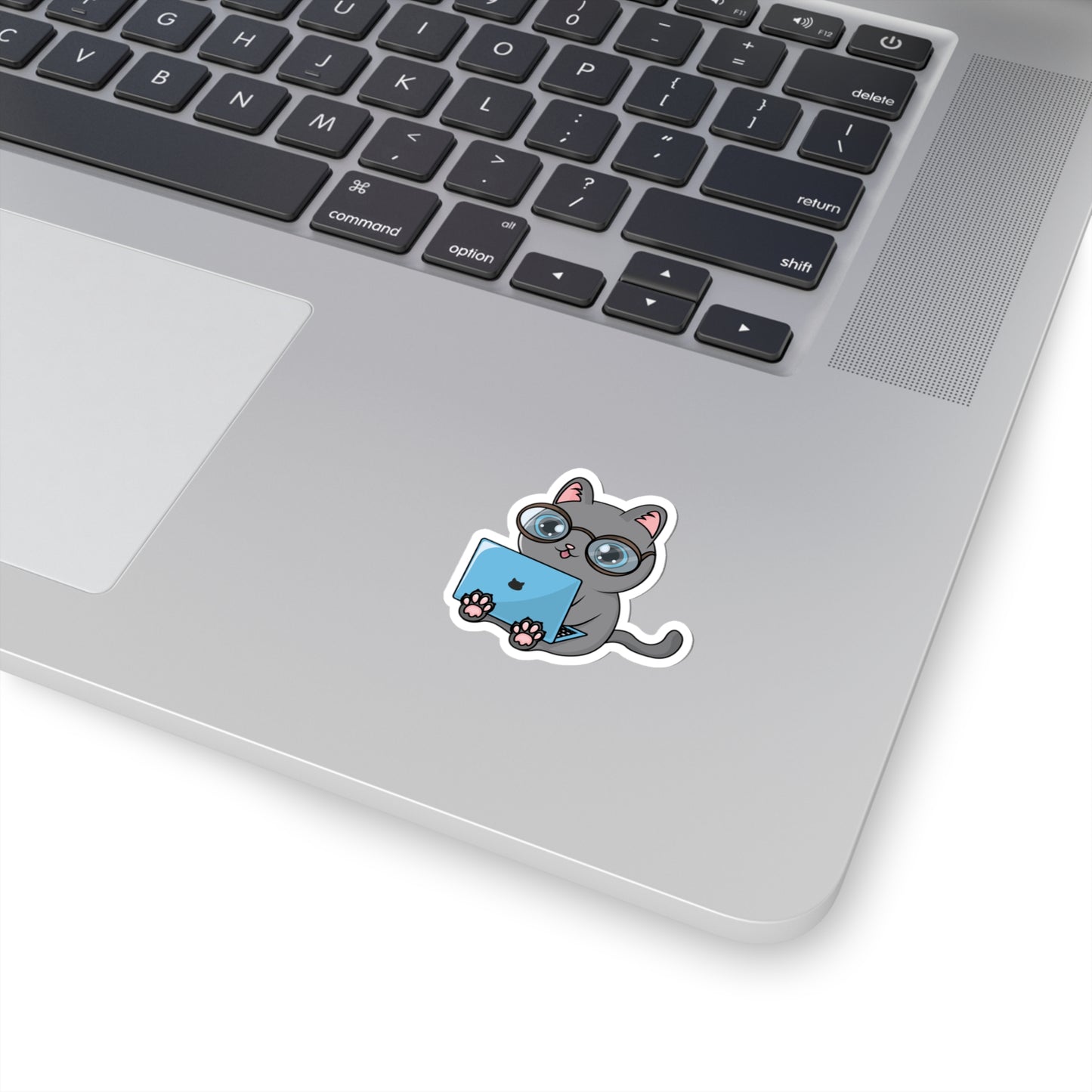 Computer Geek Cat - Kiss-Cut Stickers