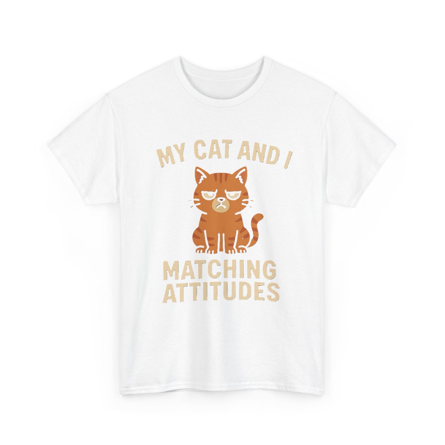 Funny Cat Matching Attitudes Tee