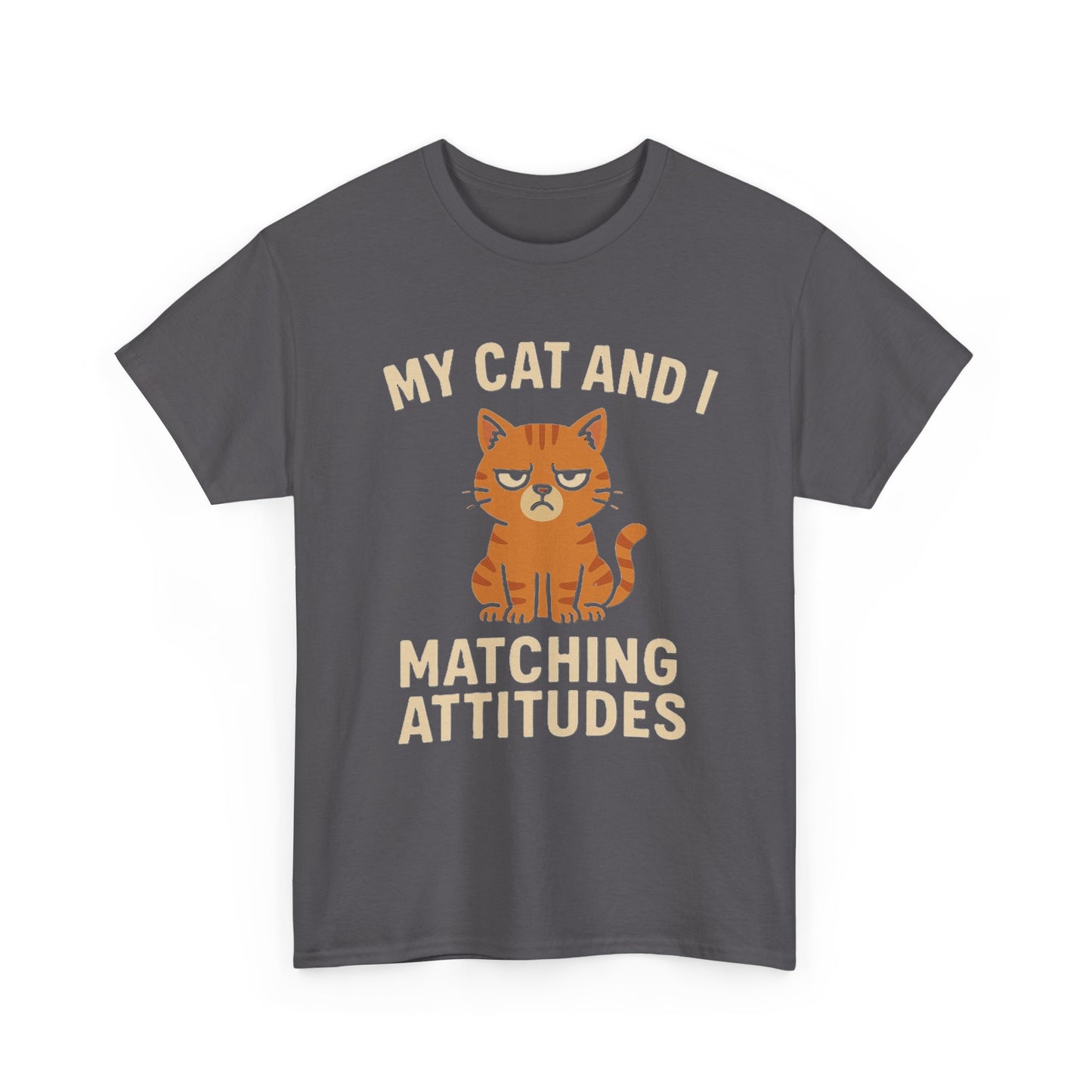 Funny Cat Matching Attitudes Tee