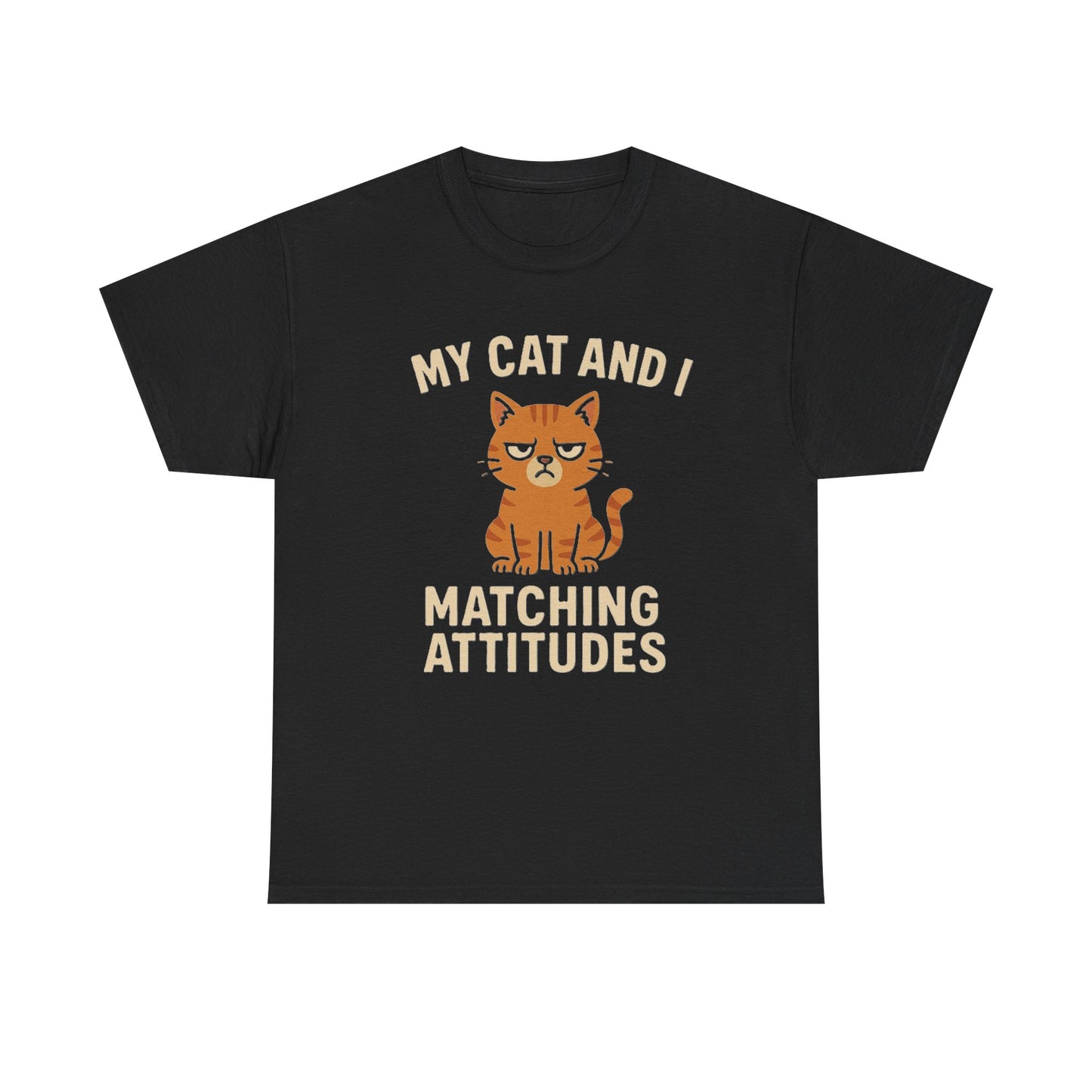 Funny Cat Matching Attitudes Tee