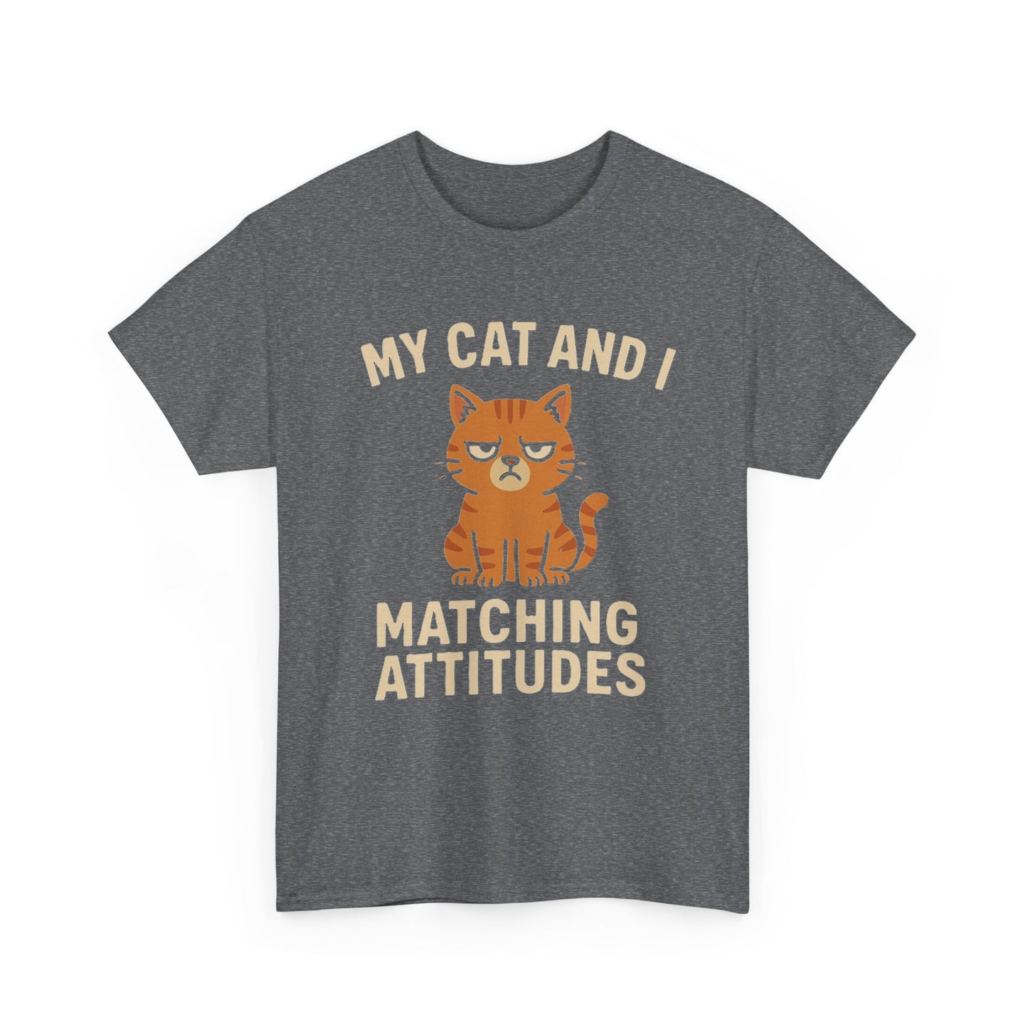 Funny Cat Matching Attitudes Tee