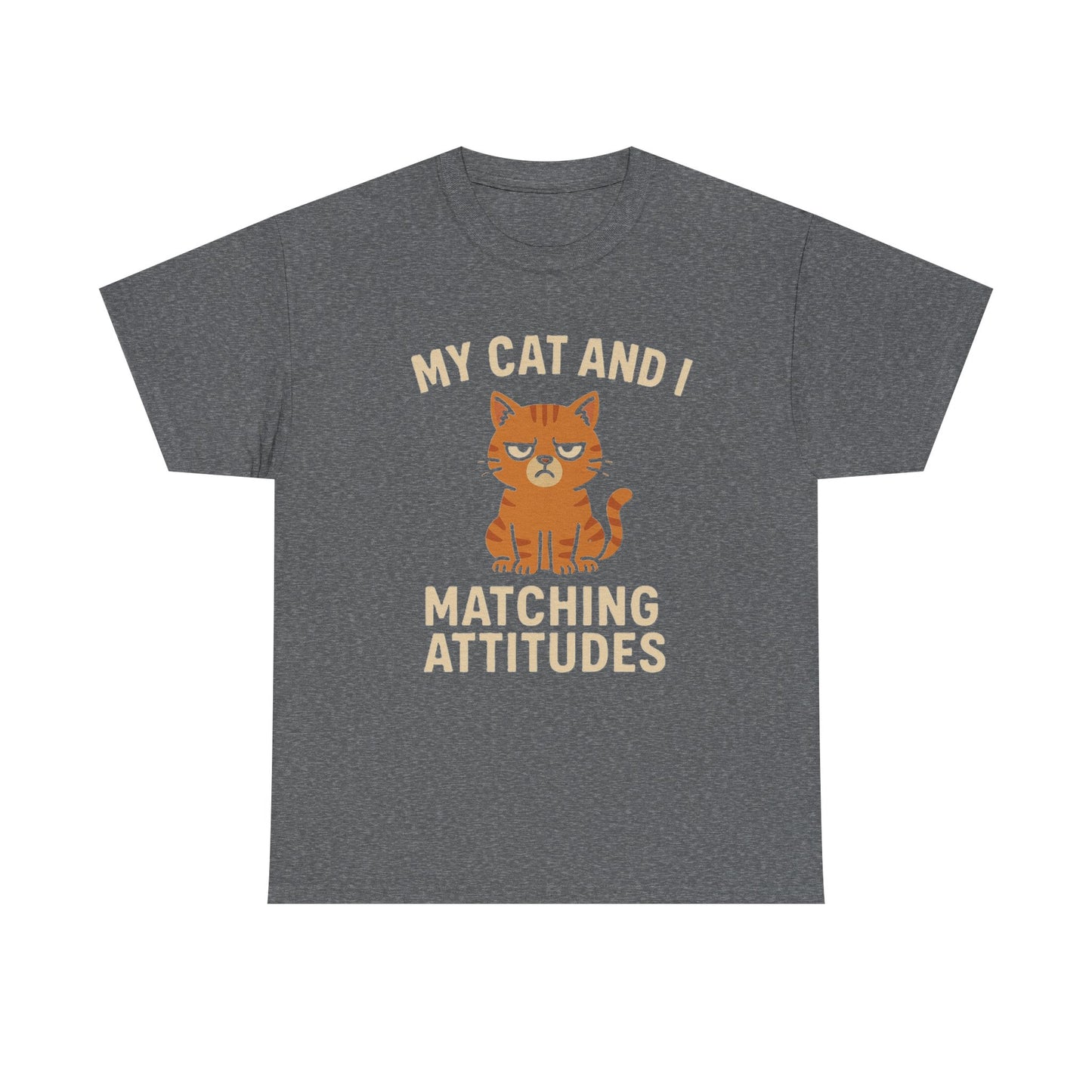 Funny Cat Matching Attitudes Tee