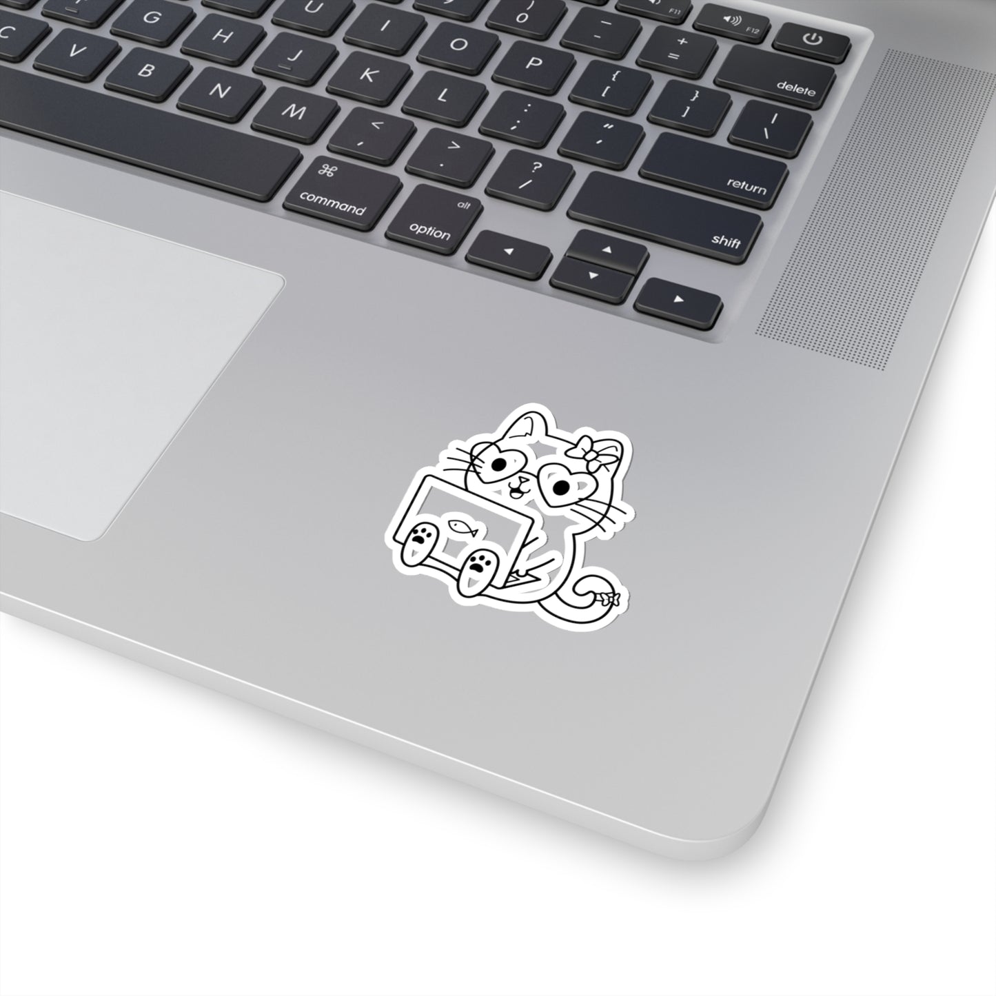 Nerd Cat Girl - Kiss-Cut Stickers