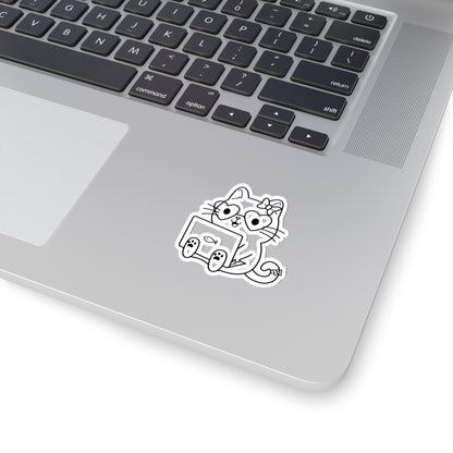 Nerd Cat Girl - Kiss-Cut Stickers