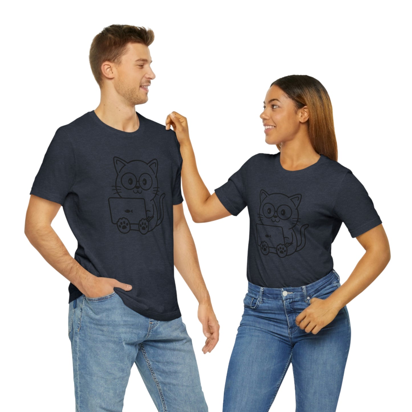 Nerd Cat - Unisex T-Shirt