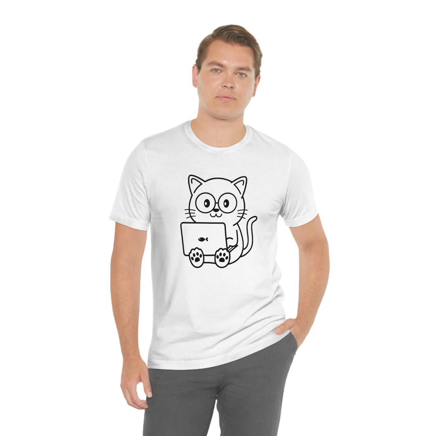 Nerd Cat - Unisex T-Shirt