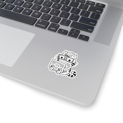 Nerd Cat Boy - Kiss-Cut Sticker